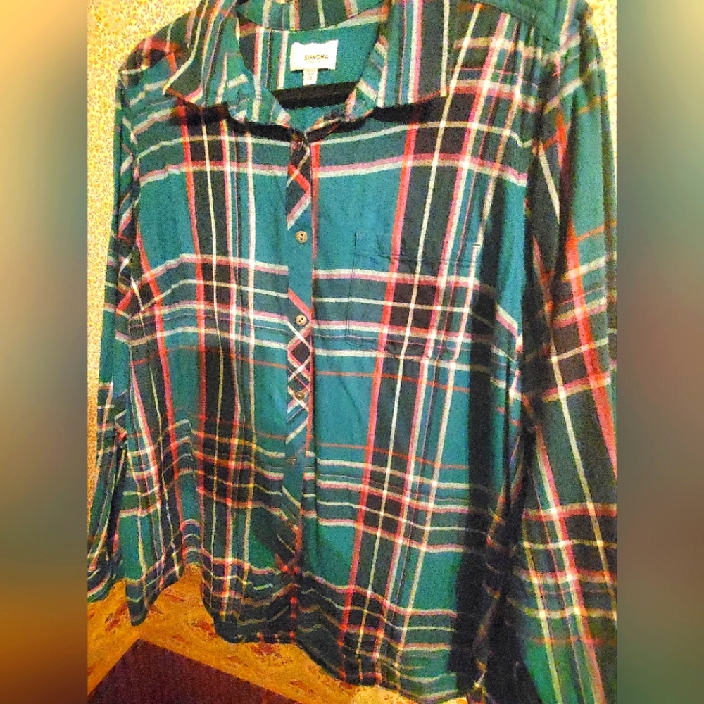 Womens Plus Flannel